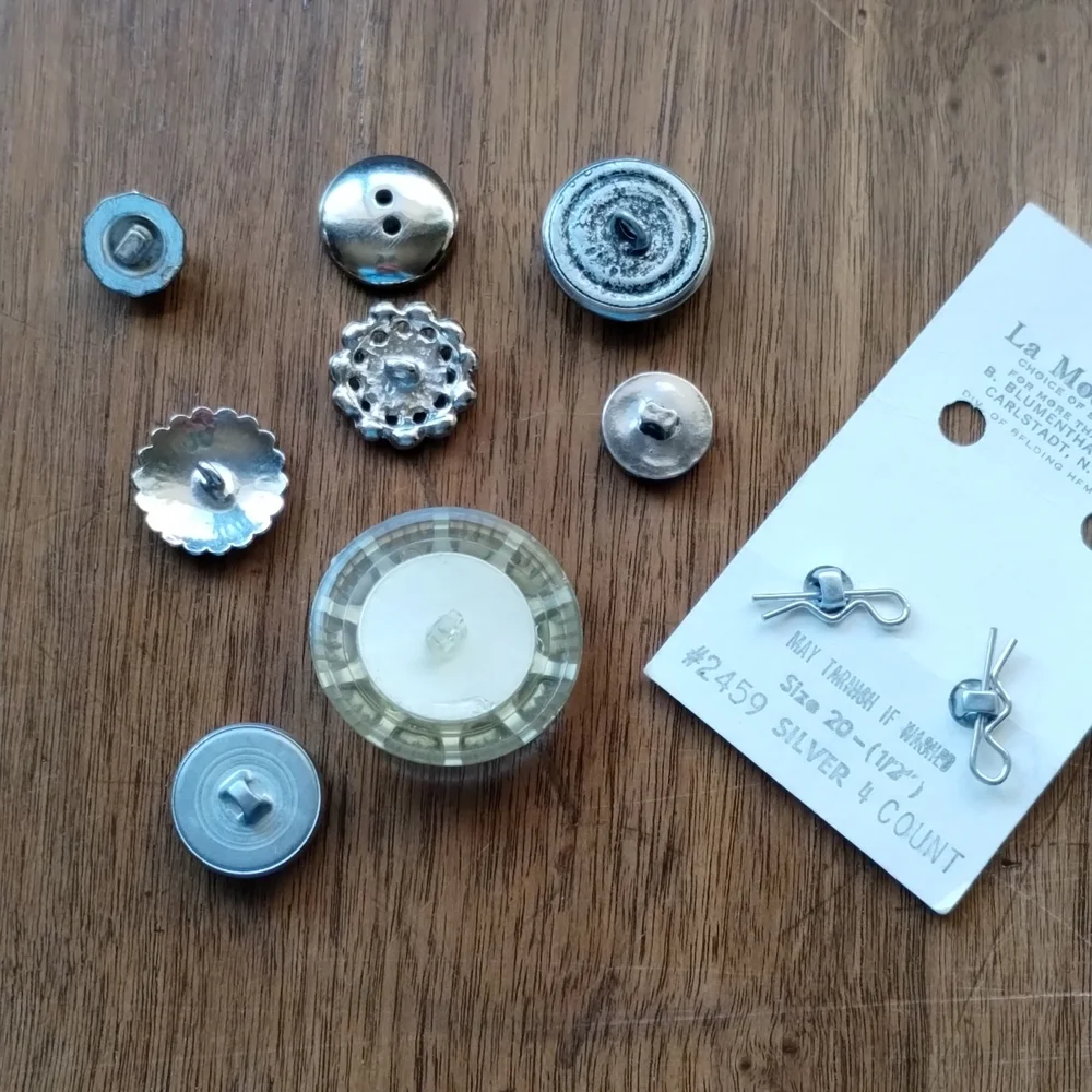 Assorted Silver Buttons